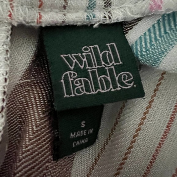 Wild Fable Multicolor Striped Wide Leg Overalls Size Small - Picture 2 of 16